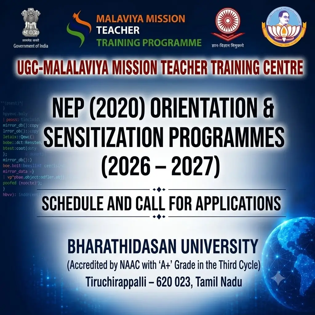 NEP (2020) Orientation & Sensitization Programmes (2026 -2027).
Schedule and Call for Applications
